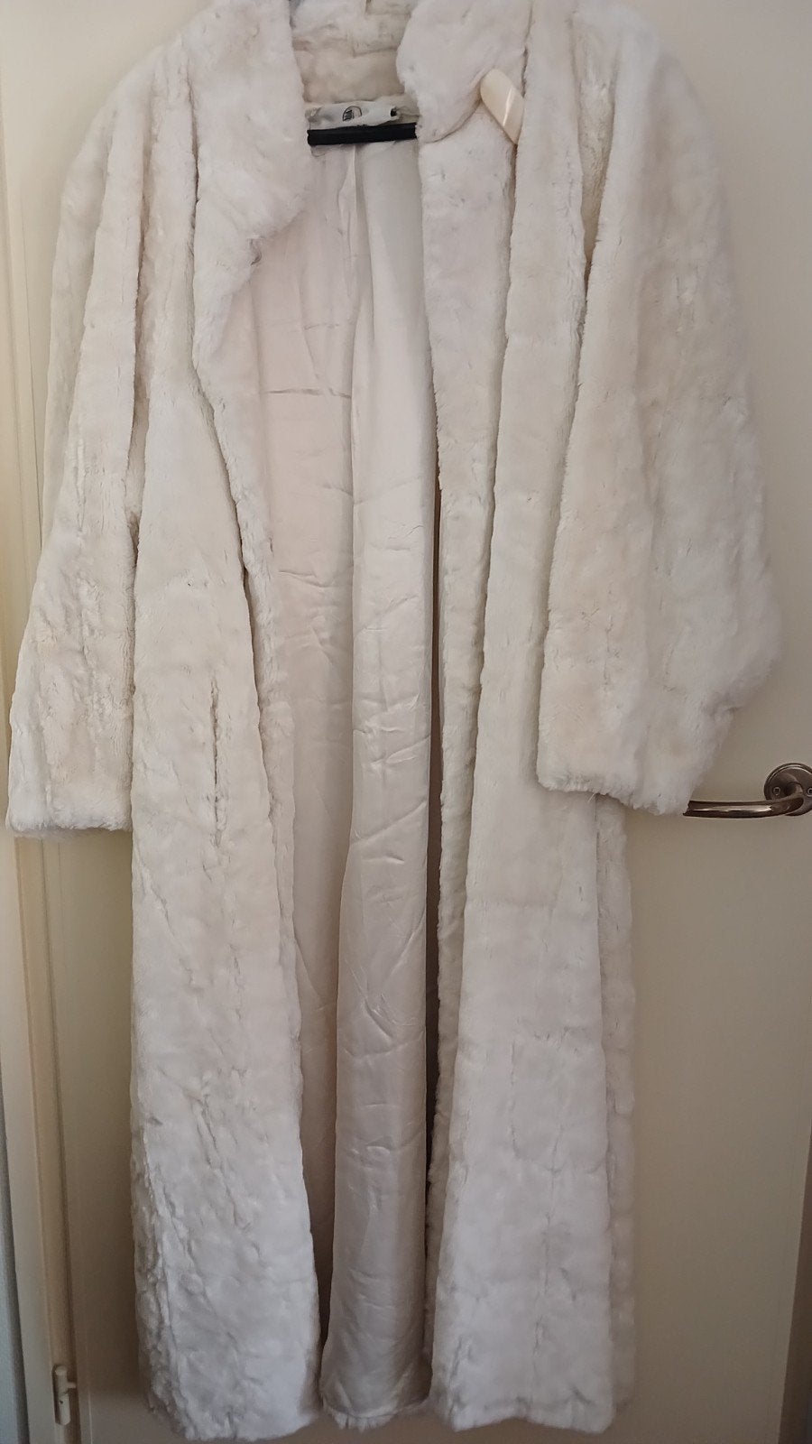 Vintage Lucien Daville Paris Faux Fur Jas / Lange Bontjas -, Kleding | Dames, Ophalen of Verzenden, Zo goed als nieuw, Maat 38/40 (M)