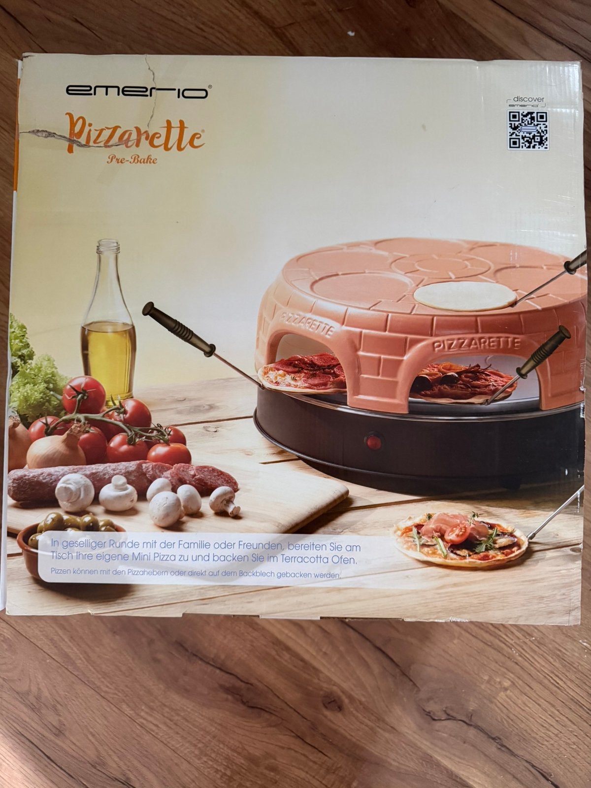 Emerio pizzarette 6 persoons, Witgoed en Apparatuur, Gourmetstellen, Ophalen, Nieuw, 4 t/m 7 personen