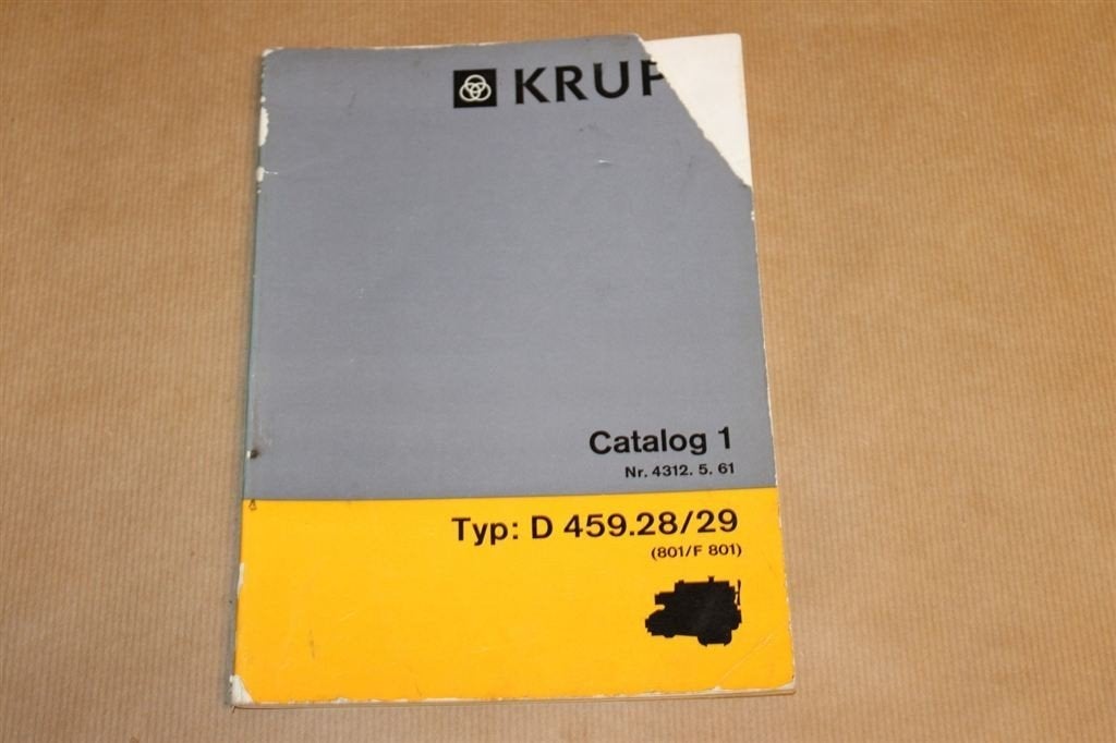 Krupp Vrachtwagen onderdelencatalogus - 1961, Ophalen of Verzenden, Gelezen, Tractor en Landbouw