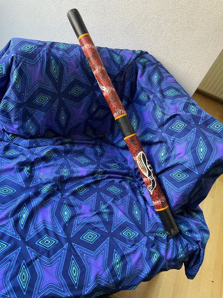 Didgeridoo - 91 cm lang, 5 cm diameter, Muziek en Instrumenten, Ophalen, Gebruikt