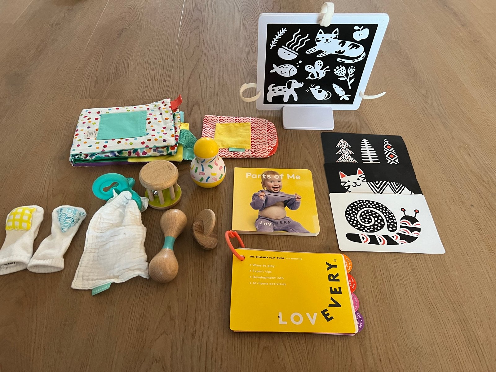 Lovevery Speelbox De Ontdekker (3-4 maanden), Kinderen en Baby's, Ophalen of Verzenden, Zo goed als nieuw, Overige typen