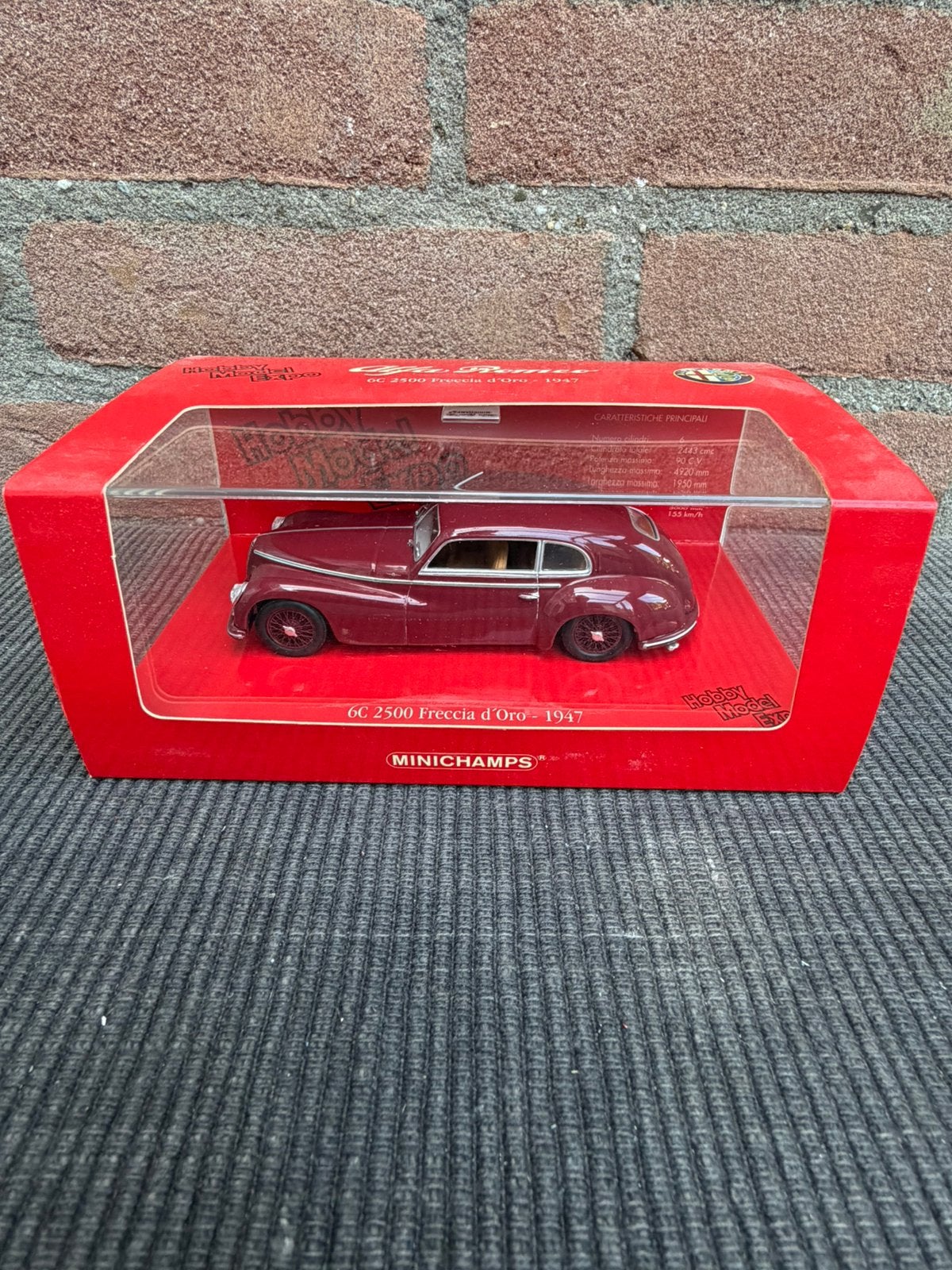 1:43 Minichamps Alfa Romeo 6C Freccia d’oro …… 85,-, Ophalen of Verzenden, Zo goed als nieuw, Auto, MiniChamps