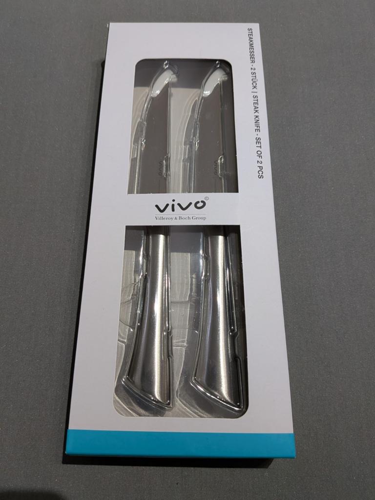 Steakmessen Villeroy & Boch Vivo één set, Ophalen of Verzenden, Nieuw, Rvs of Chroom, Los bestek