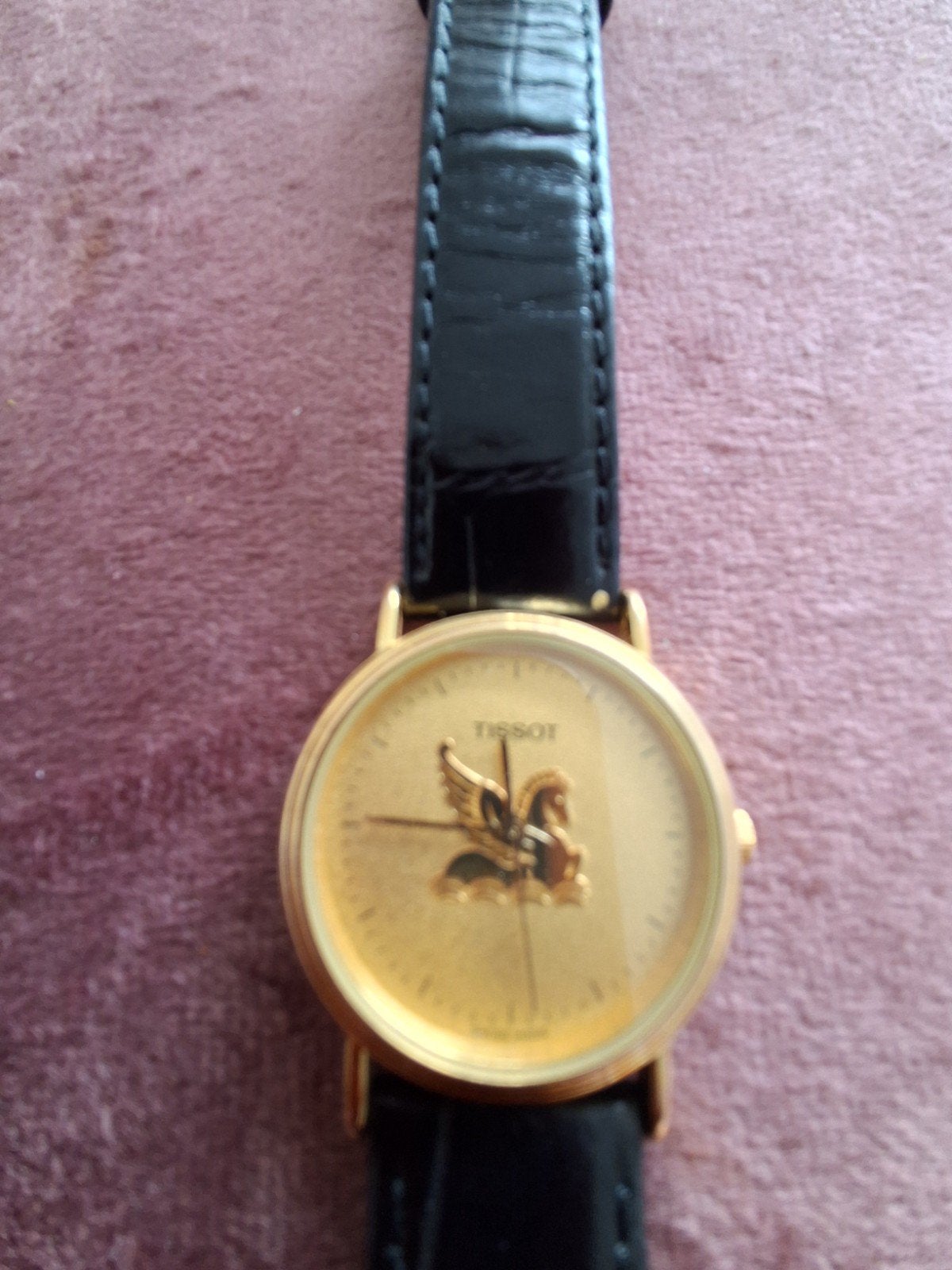 Tissot pegasus vintage horloge unisex, Ophalen of Verzenden, Gebruikt, Staal, Overige merken