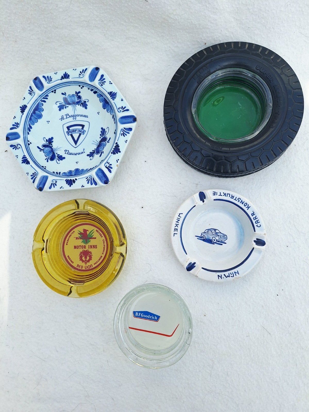 vintage auto asbakken, diverse merken en materiale, Ophalen of Verzenden, Gebruikt, Gebruiksvoorwerp
