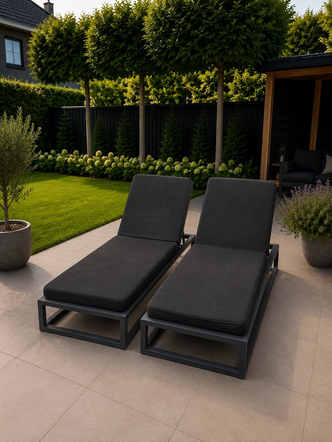Borek Calcara ligbedden, Tuin en Terras, Ligbedden, Ophalen, Zo goed als nieuw, Wicker