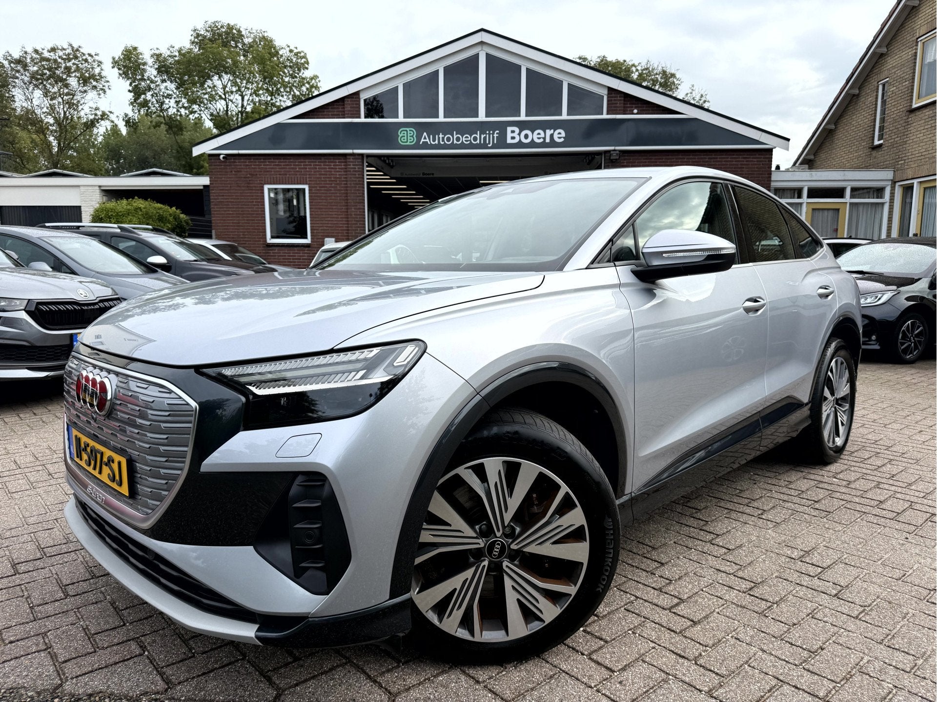 Audi Q4 Sportback e-tron 40 Advanced edition 77 kWh SOH 91.6, Auto's, Automaat, Dealer onderhouden, Gebruikt, Origineel Nederlands