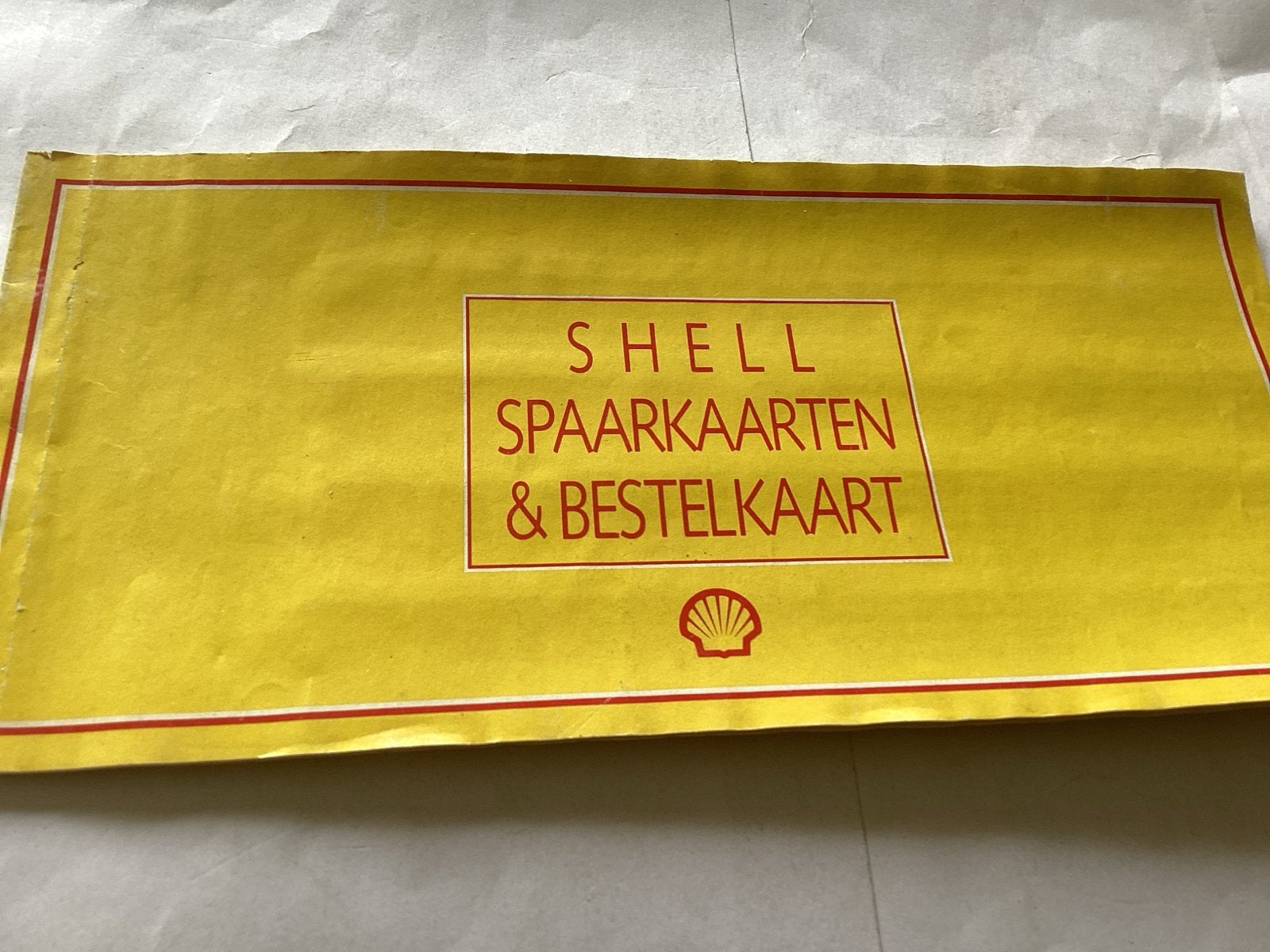 Vintage Shell Spaarkaarten & Bestelkaart (Vol), Ophalen of Verzenden, Gebruikt, Gebruiksvoorwerp