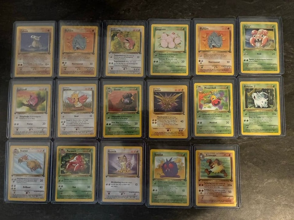 1st edition nederlandse pokemon kaarten, Verzenden, Gebruikt, Meerdere kaarten