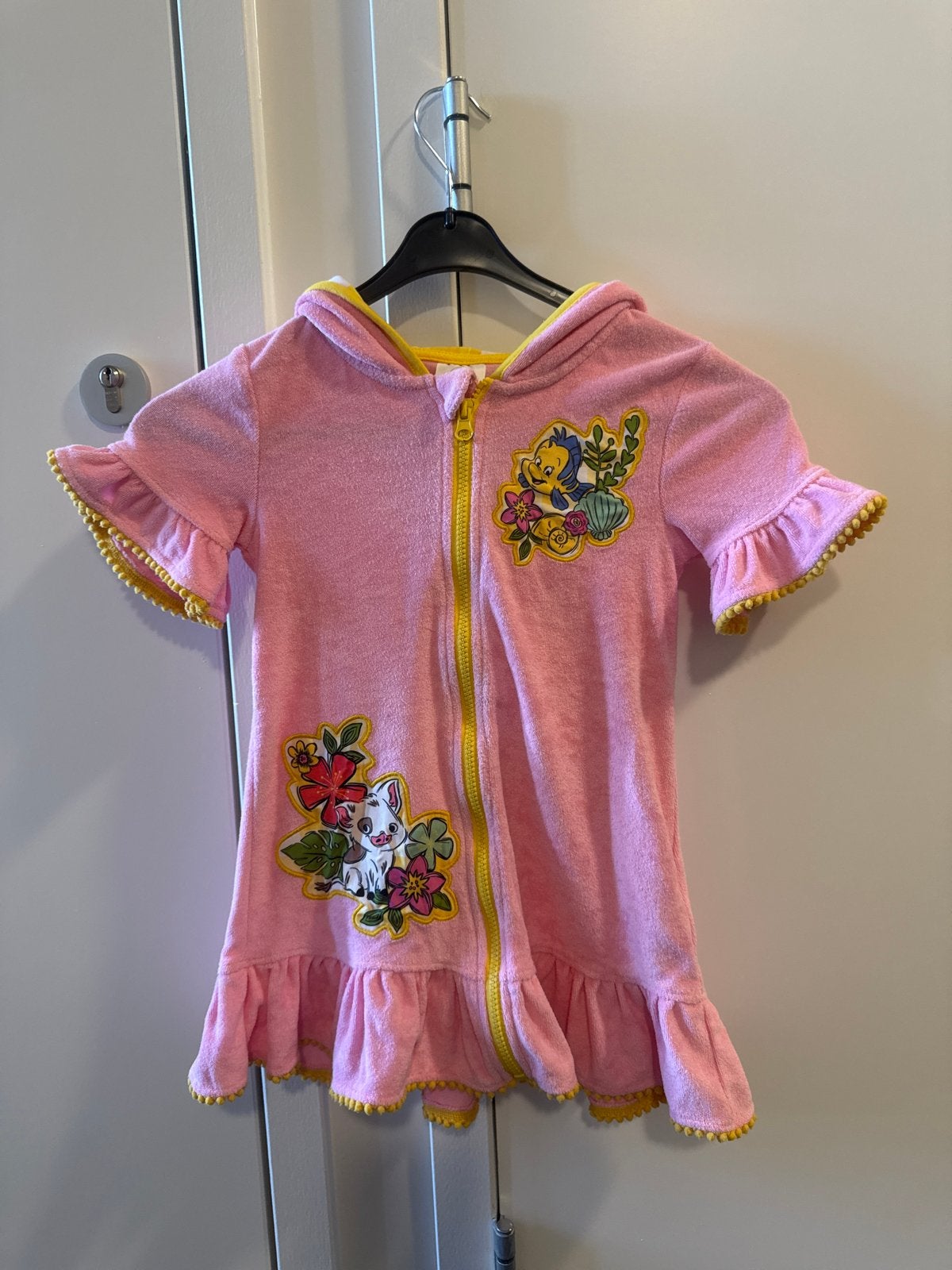 Disney Moana en Botje badjas/poncho roze maat 116, Ophalen of Verzenden, Gebruikt, Meisje, Overige typen