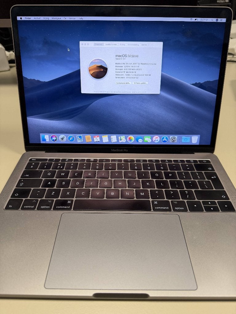 Macbook Pro (13-inch, 2017, 2 TBT3), MacBook Pro, Gebruikt, 2 tot 3 Ghz, Qwerty