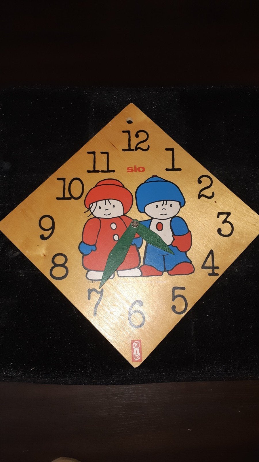 Sio houten klok, Ophalen of Verzenden, Gebruikt