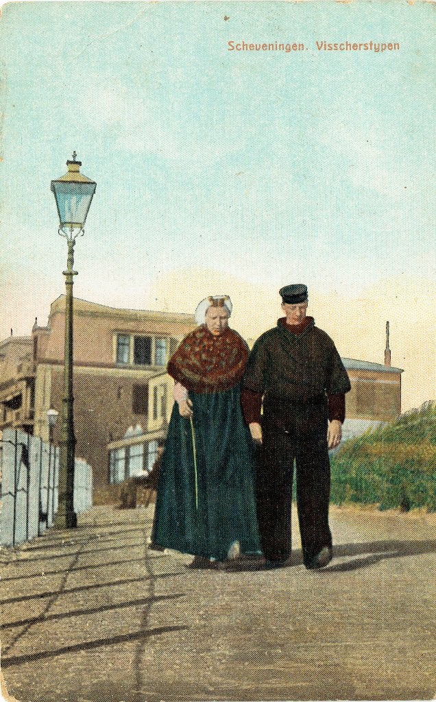 Ansichtkaart Scheveningen Den Haag Visscherstypen, Verzenden, Voor 1920, Gelopen, Zuid-Holland