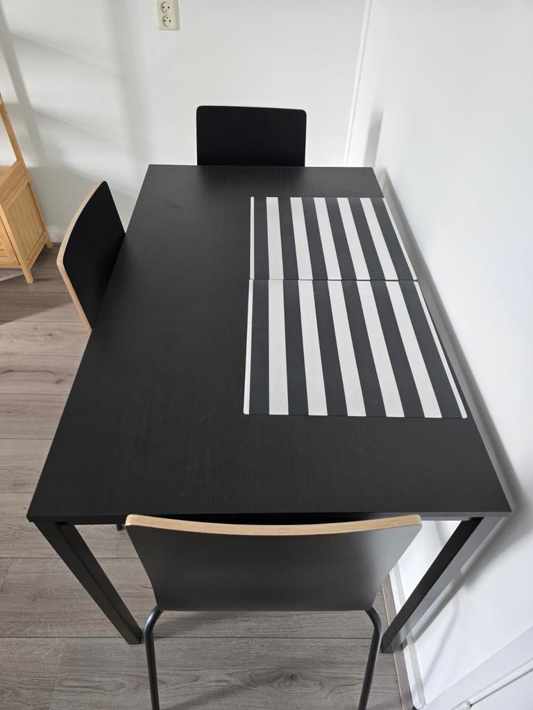 IKEA tafel met 3 stoelen in goed staat, Ophalen of Verzenden, 2 zitjes, Overige merken