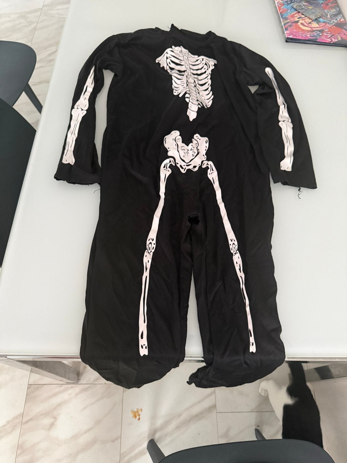 Skelet kostuum maat 152 Halloween carnaval verkleedkleding, Ophalen of Verzenden, Nieuw, 122 t/m 128, Jongen of Meisje