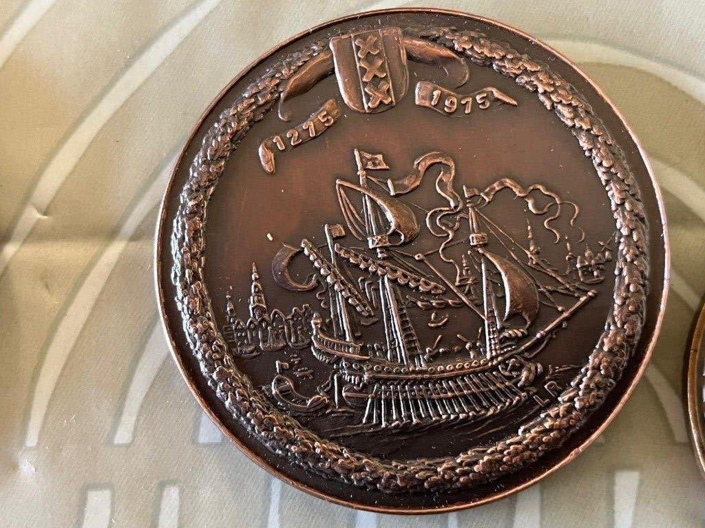 Penning 700 jaar Amsterdam, Ophalen of Verzenden, Overige materialen