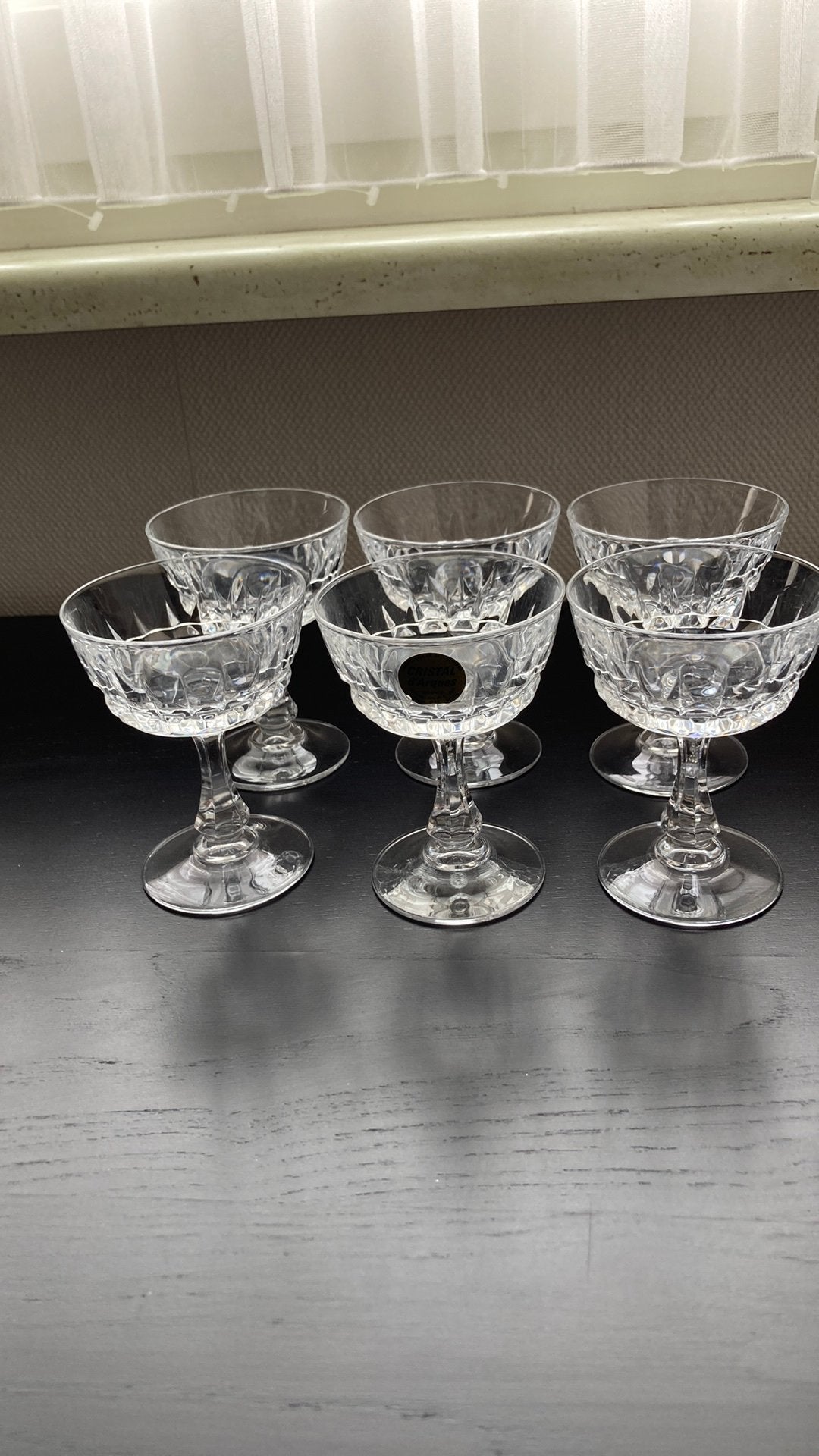 Pompadour loodkristal | Cristal D'Arques - Durand 6 cocktail, Nieuw, Ophalen of Verzenden, Overige stijlen, Overige materialen