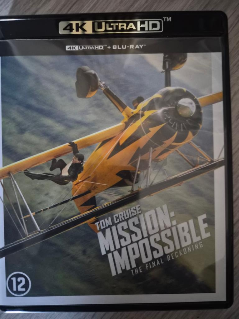 Mission impossible the final reckoning 4k uhd bluray nlo, Ophalen of Verzenden, Zo goed als nieuw, Actie