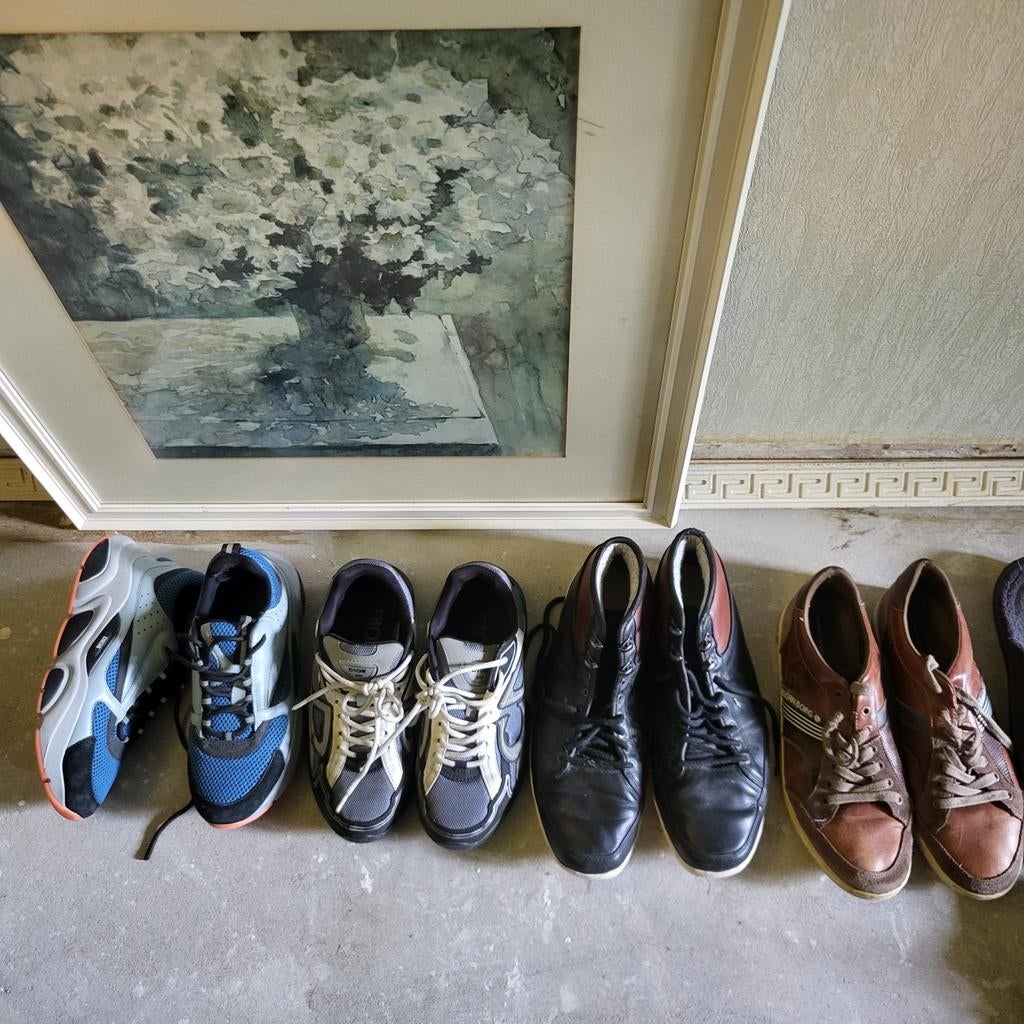 10 paar heren schoenen plus heren kleding., Ophalen of Verzenden, Zo goed als nieuw, Overige kleuren