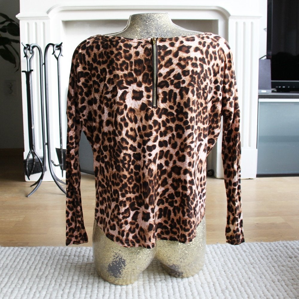 Coolcat Panterprint Topje (Maat 34) € 15,-, Bruin, Ophalen of Verzenden, Zo goed als nieuw, Coolcat