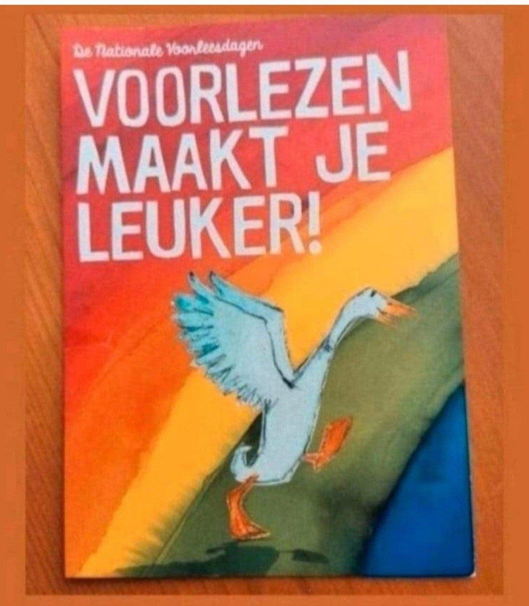 Ansichtkaart Nationale voorleesdagen. Moppereend., Ophalen of Verzenden, 1980 tot heden, Ongelopen
