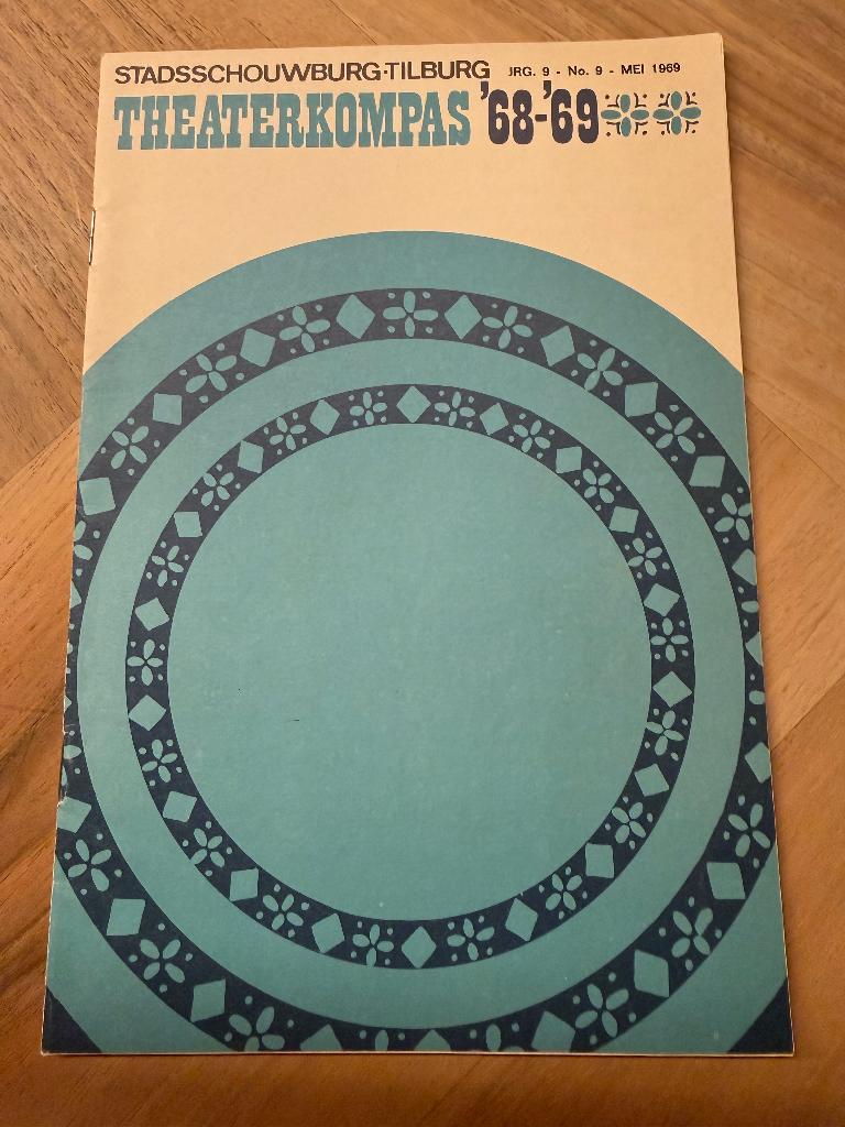 Programmaboekje Theaterkompas schouwburg Tilburg mei 1969, Verzamelen, Verzenden, Zo goed als nieuw, Boek, Tijdschrift of Artikel