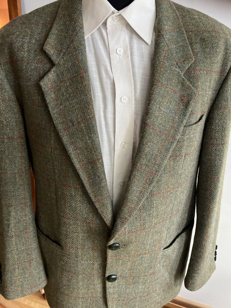 Winner tweed colbert maat 26 groenbruin licht blauw, Kleding | Heren, Maat 52/54 (L), Winner, Ophalen of Verzenden, Zo goed als nieuw