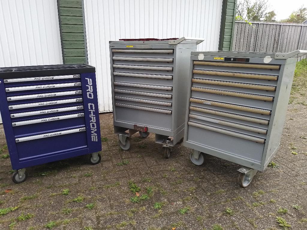 gereedschapkar LISTA 8ladig toolbox gereedschapwagen 2st, Ophalen, Gebruikt