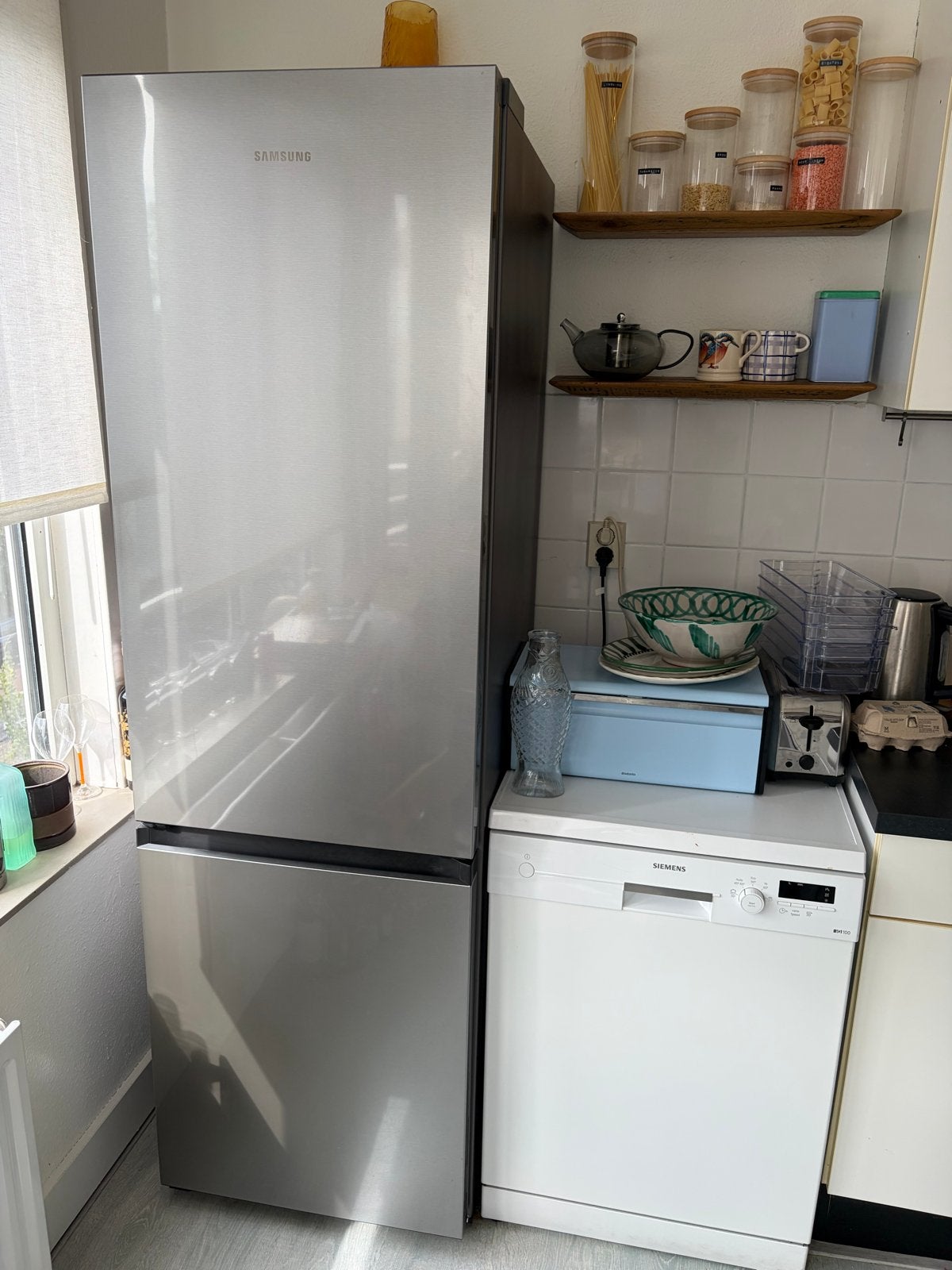 Samsung Koel-vriescombinatie (koelkast) - zo goed als nieuw, Ophalen, 200 liter of meer, 60 cm of meer, Met aparte vriezer