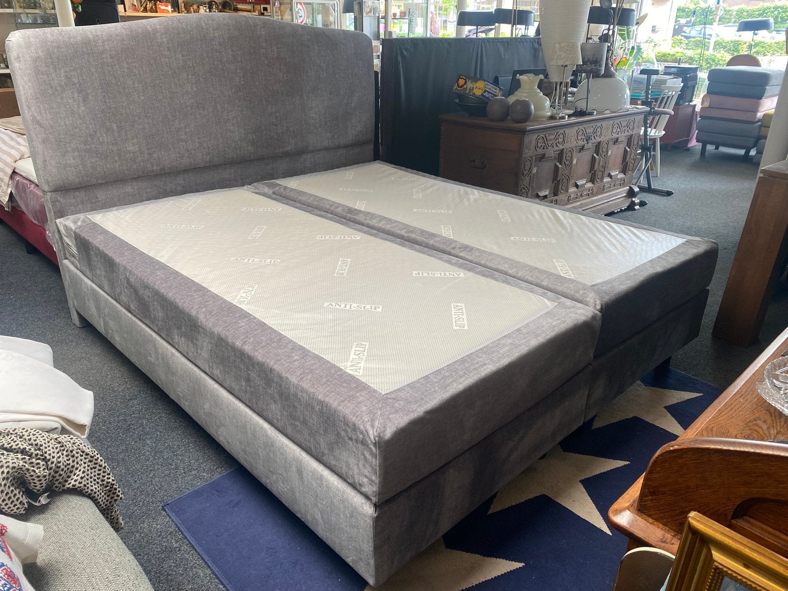 Boxspring 180 x 200 NU €599,-, Ophalen, Nieuw, Tweepersoons, 180 cm