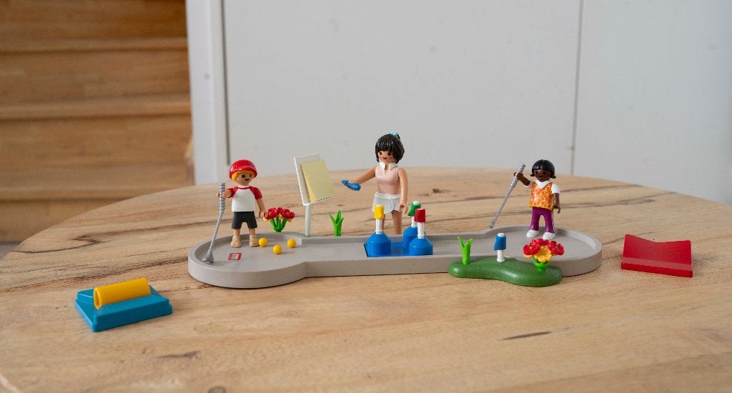 Playmobil Midgetgolf Minigolf 70092, Complete set, Zo goed als nieuw, Figuren, Family fun