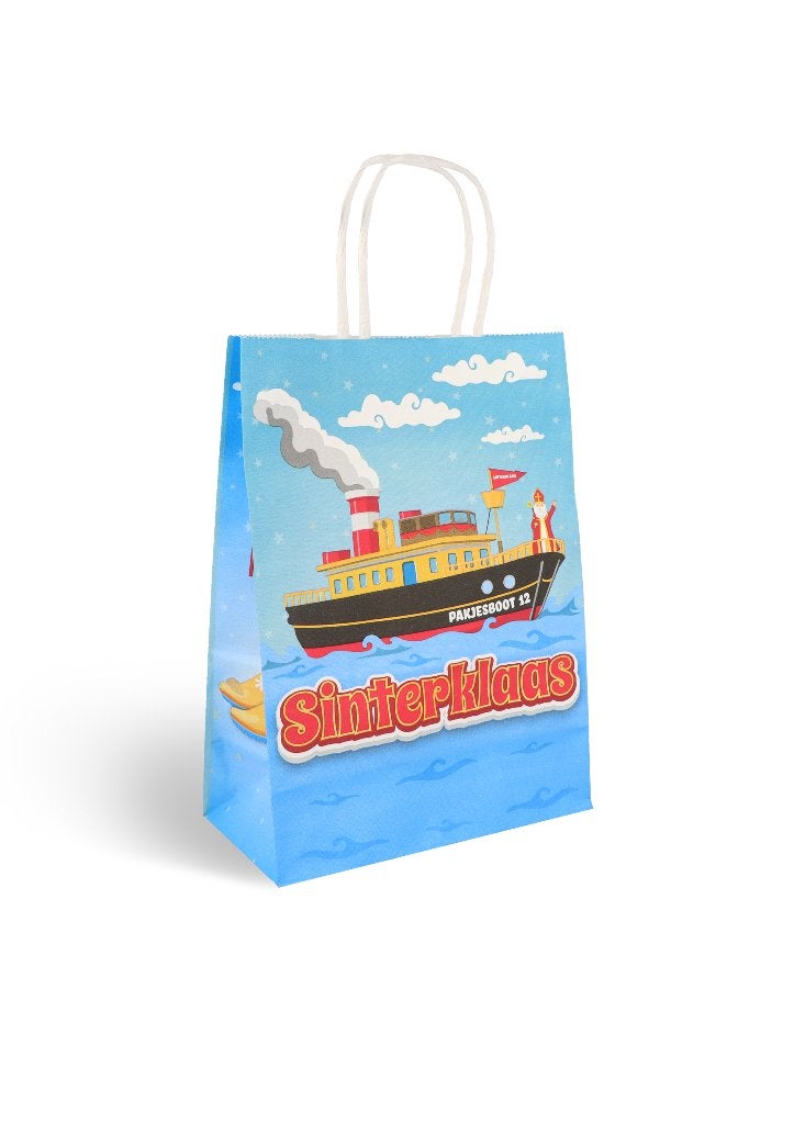 PARTIJ SINTERKLAAS PAPIEREN FEESTTAS MET HANDVATTEN, Diversen, ., Nieuw, Ophalen of Verzenden, .