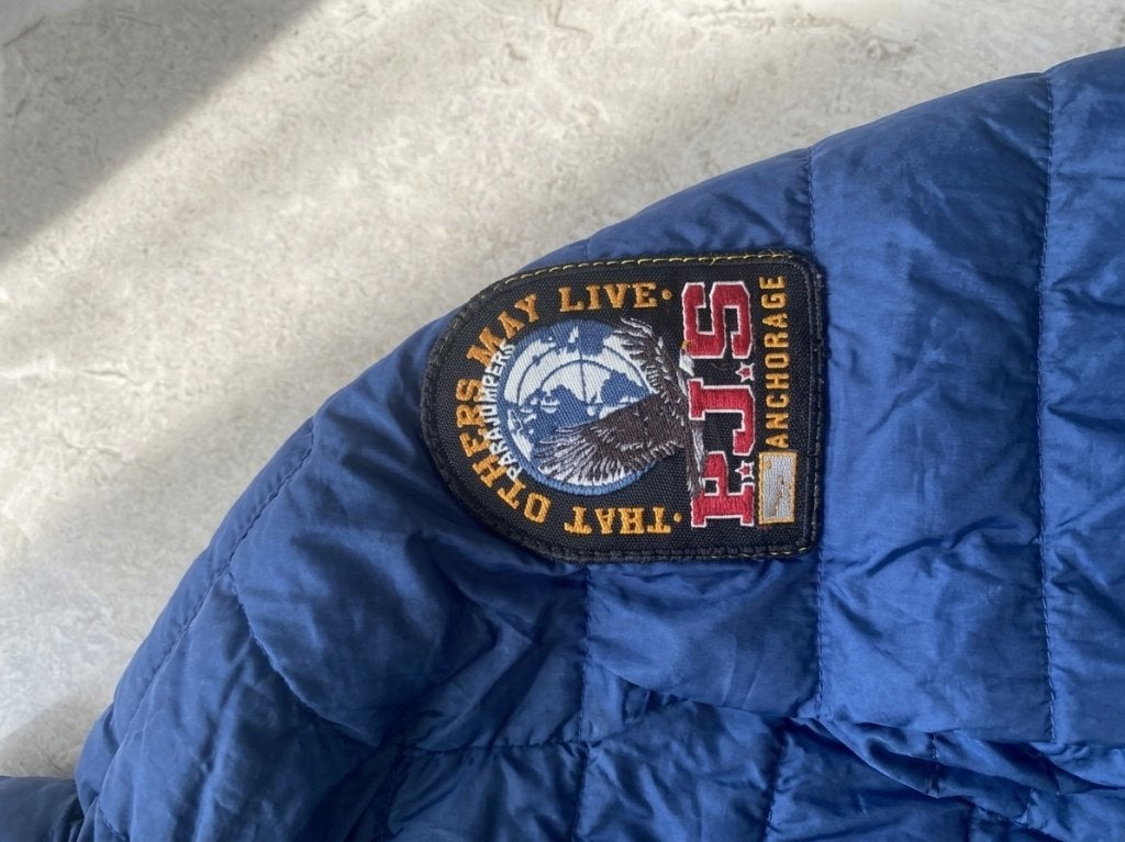 Parajumpers Donkerblauwe Herfstjas / Zomerjack (Maat 140), Blauw, Parajumpers, Ophalen of Verzenden, Zo goed als nieuw