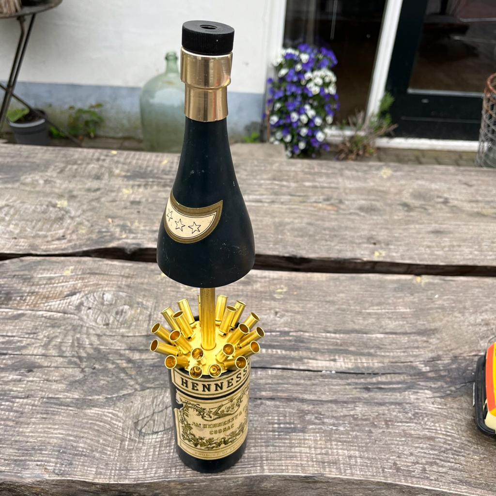 Sigaretten houder vorm cognac fles Hennessy €14,50 vintage, Ophalen of Verzenden, Huis en Inrichting
