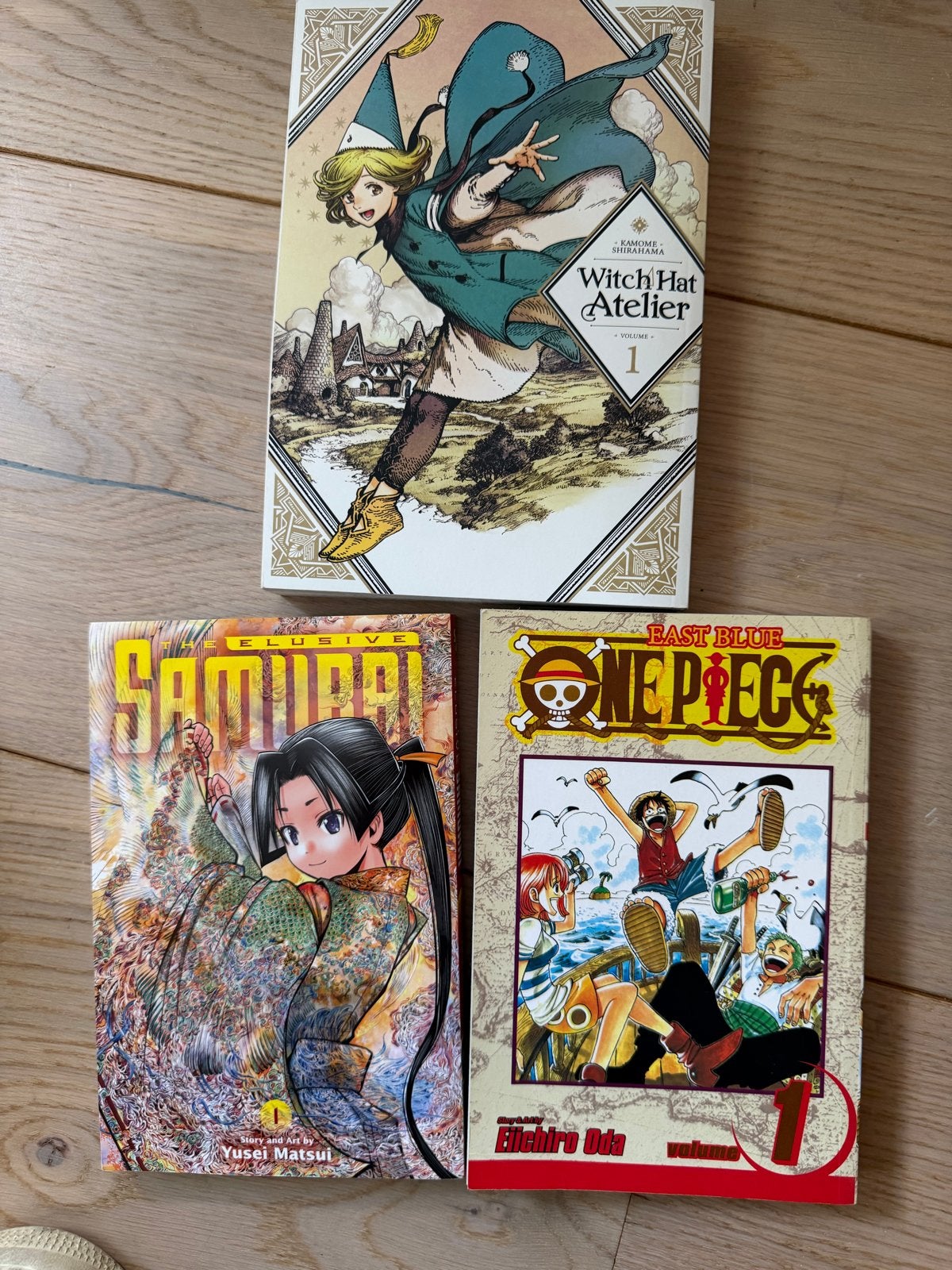 Manga bundel: Witch Hat Atelier, Elusive Samurai, One Piece, Boeken, Strips | Comics, Meerdere comics, Ophalen of Verzenden, Zo goed als nieuw