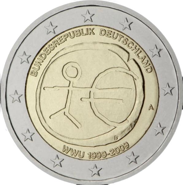 Euromunten, Ophalen of Verzenden, Duitsland, 2 euro, Losse munt