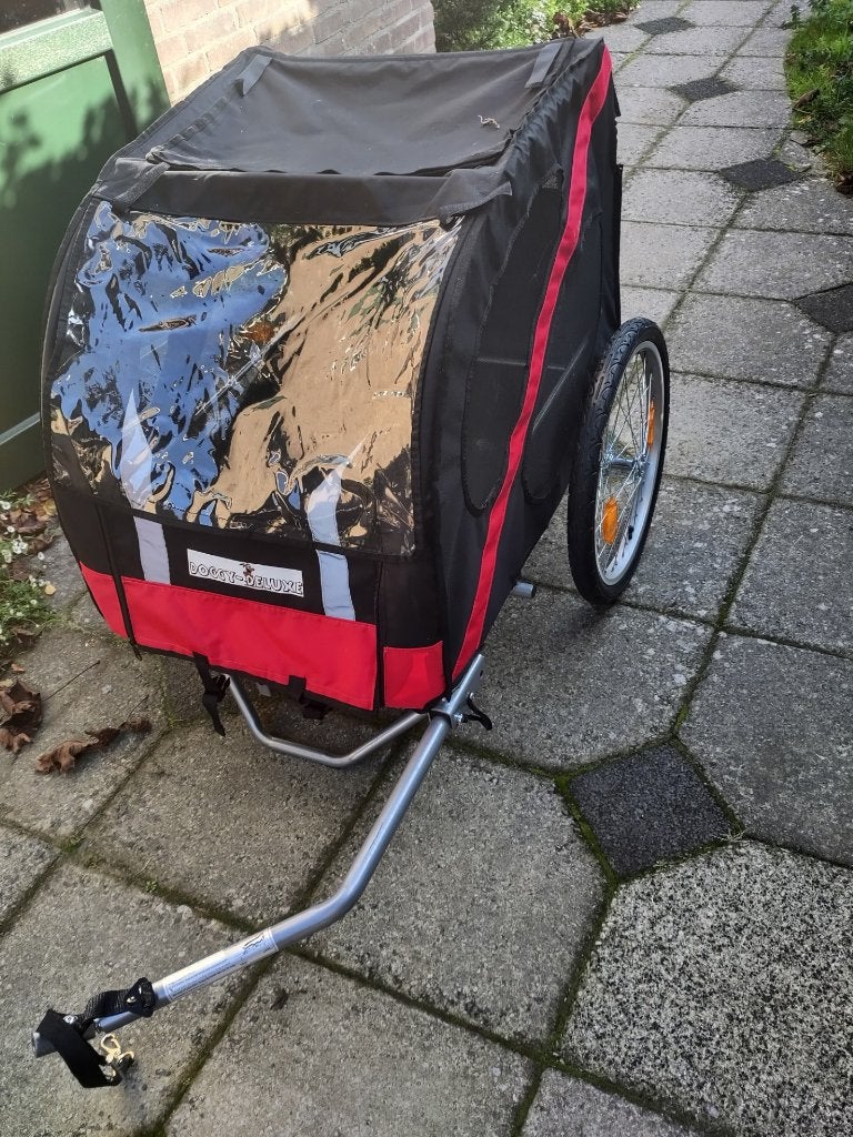 Honden fietskar, Vering, Ophalen of Verzenden, Zo goed als nieuw, Hondenkar