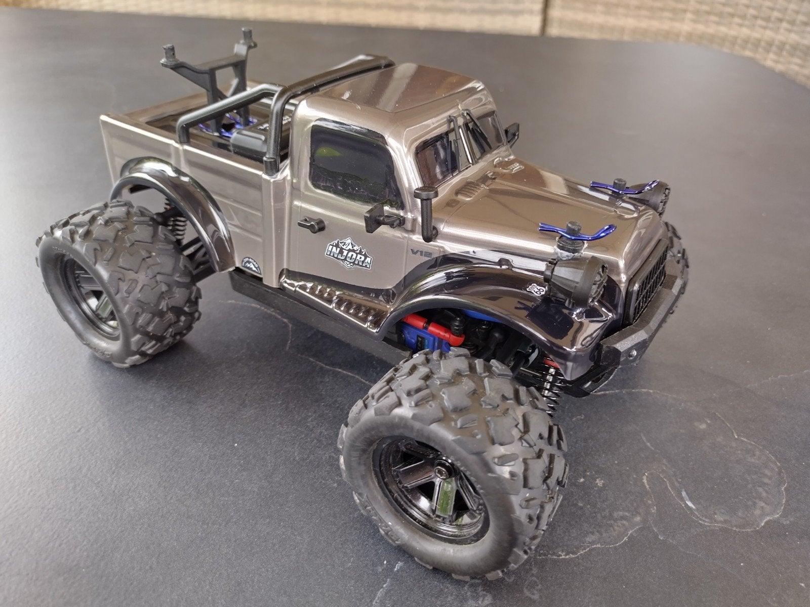 Latrax Teton compleet met unieke oldtimer body ALS NIEUW!, Elektro, Auto offroad, Ophalen of Verzenden, Zo goed als nieuw
