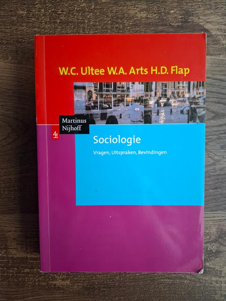 Sociologie: Vragen, Uitspraken, Bevindingen - W.C. Ultee, Gelezen, W.C. Ultee, W.A. Arts, H.D. Flap, Gamma, HBO