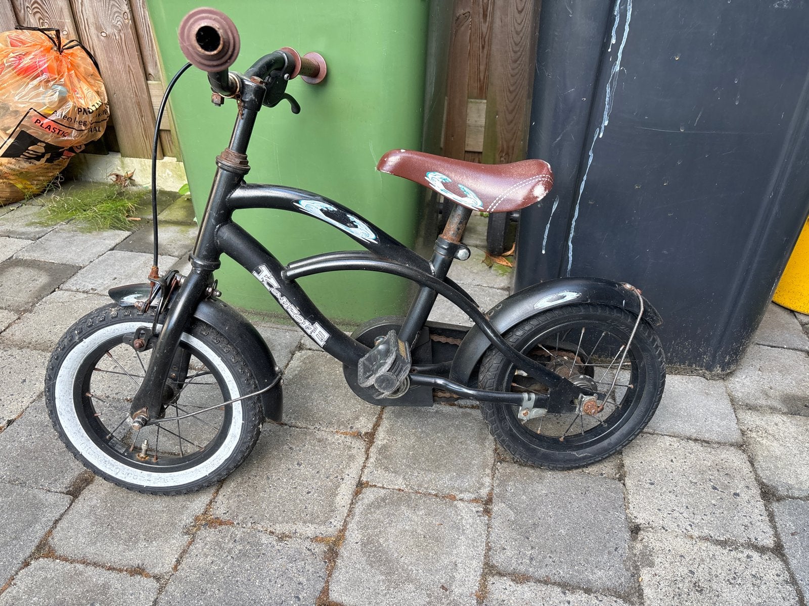 Kinderfietsje om te oefenen, Ophalen, Gebruikt, Terugtraprem, Minder dan 16 inch