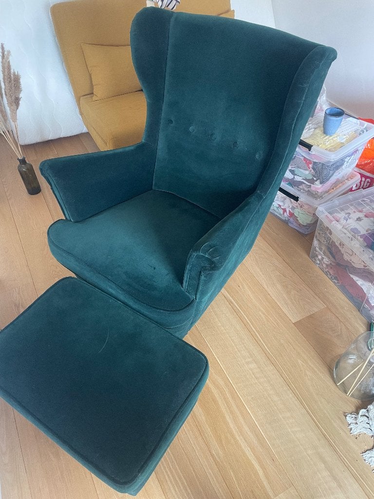 Strandmon Ikea fauteuil, Ophalen, Nieuw, 75 tot 100 cm, Stof