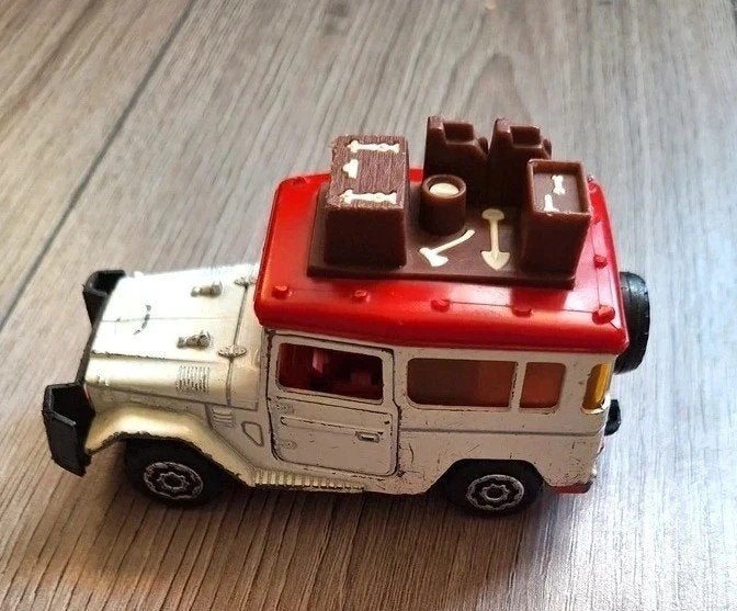 Vintage Majorette Toyota Land Cruiser 4x4 1:36, Ophalen of Verzenden, Gebruikt, Auto, Overige merken