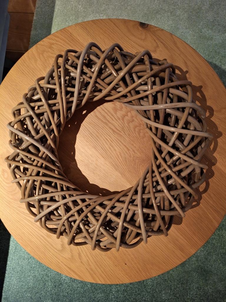 Nieuw - Decoratieve rotan krans - 40 cm, Huis en Inrichting, Woonaccessoires | Kransen, Ophalen of Verzenden