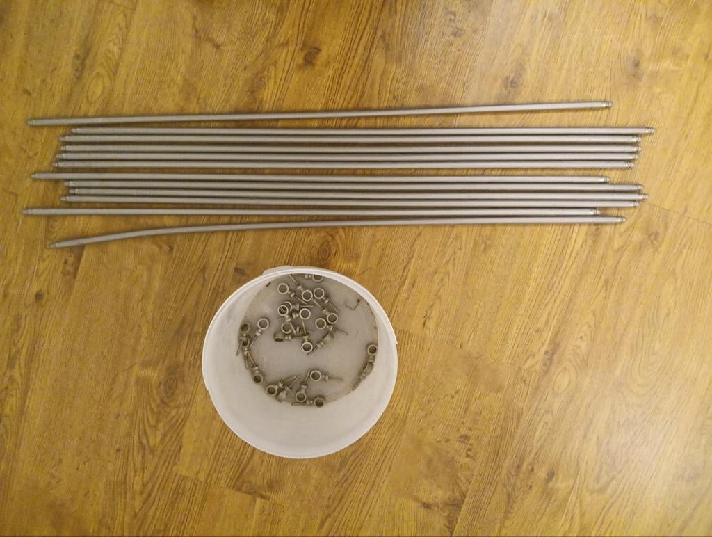 Traproedes zilverkleurig 70cm, Ophalen, Gebruikt, Minder dan 2 meter