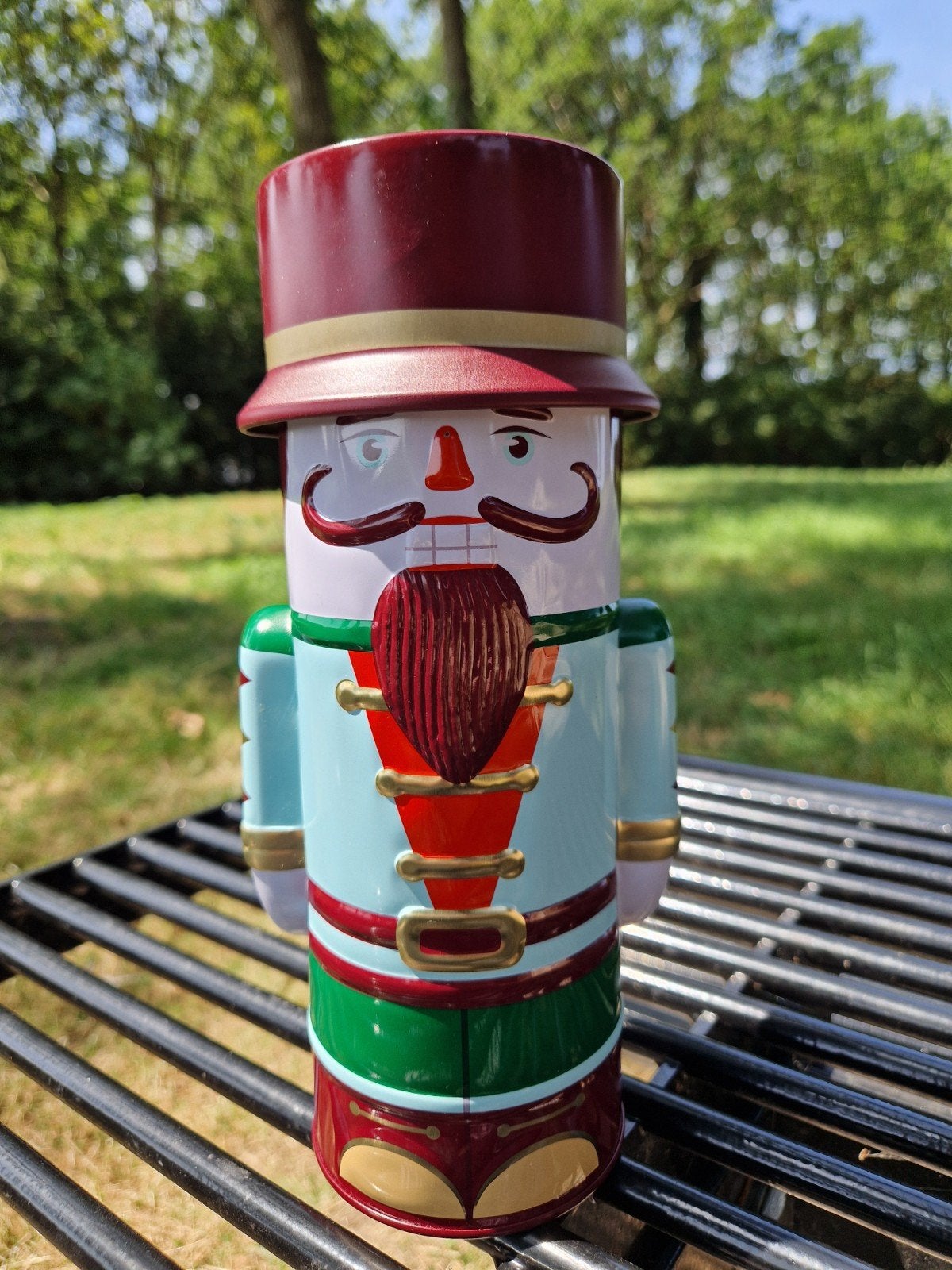 Prachtig Philip's Biscuits Notenkraker Kerstblik / Koektromm, Ophalen of Verzenden