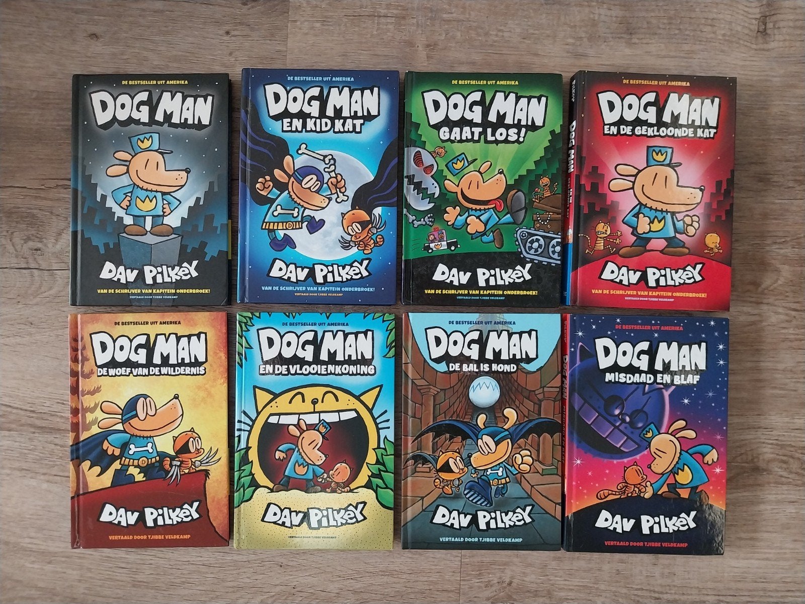 8 Boeken van.   "  Dog Man.  **    Dav Pilkey, Ophalen of Verzenden, Zo goed als nieuw, Dav Pilkey, Fictie