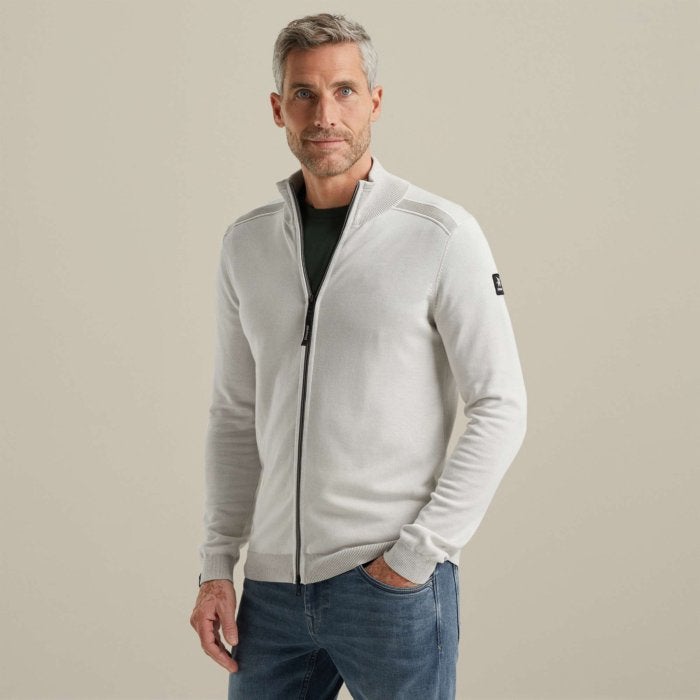 VANGUARD maat XL VEST BEIGE ZIP JACKET COTTON MELANGE, Ophalen of Verzenden, Nieuw, Maat 56/58 (XL), Beige