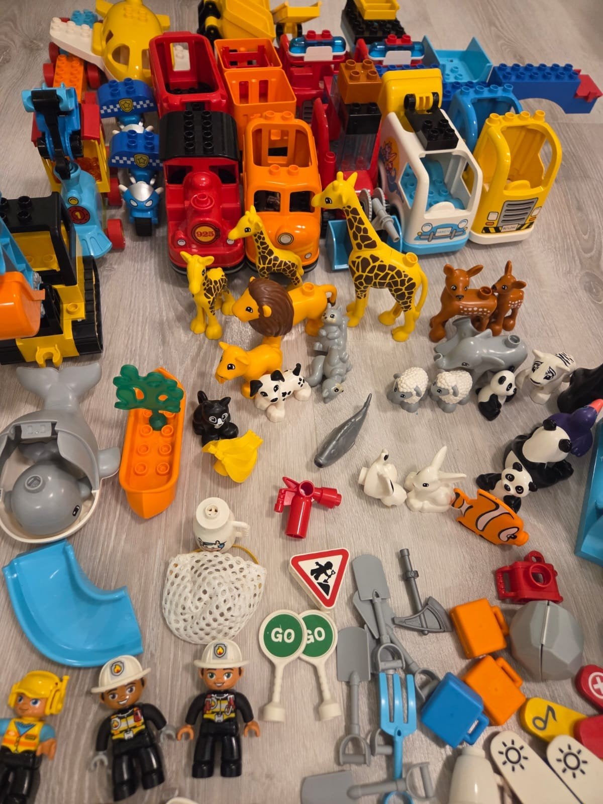 Grote Duplo collectie: treinen, dieren, figuren en meer!, Ophalen, Gebruikt, Inclusief minifiguren, Duplo