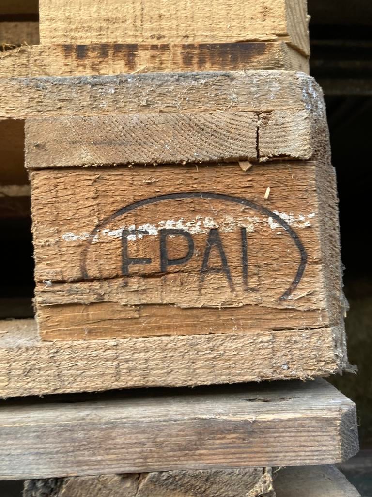 Europallets en gewone pallets leuk voor tuinmeubels, Doe-het-zelf en Verbouw, Hout en Planken, Ophalen, 25 tot 50 mm, Zo goed als nieuw