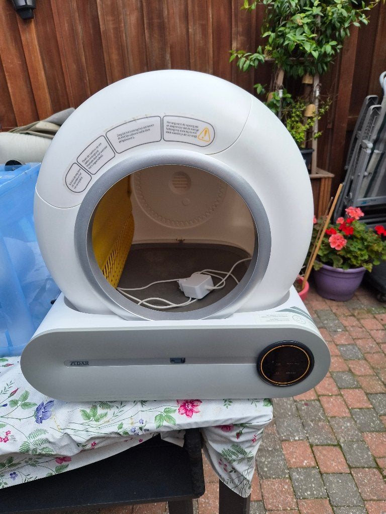 Electrische Kattenbak, Ophalen, Zelfreinigend, Gebruikt, Open